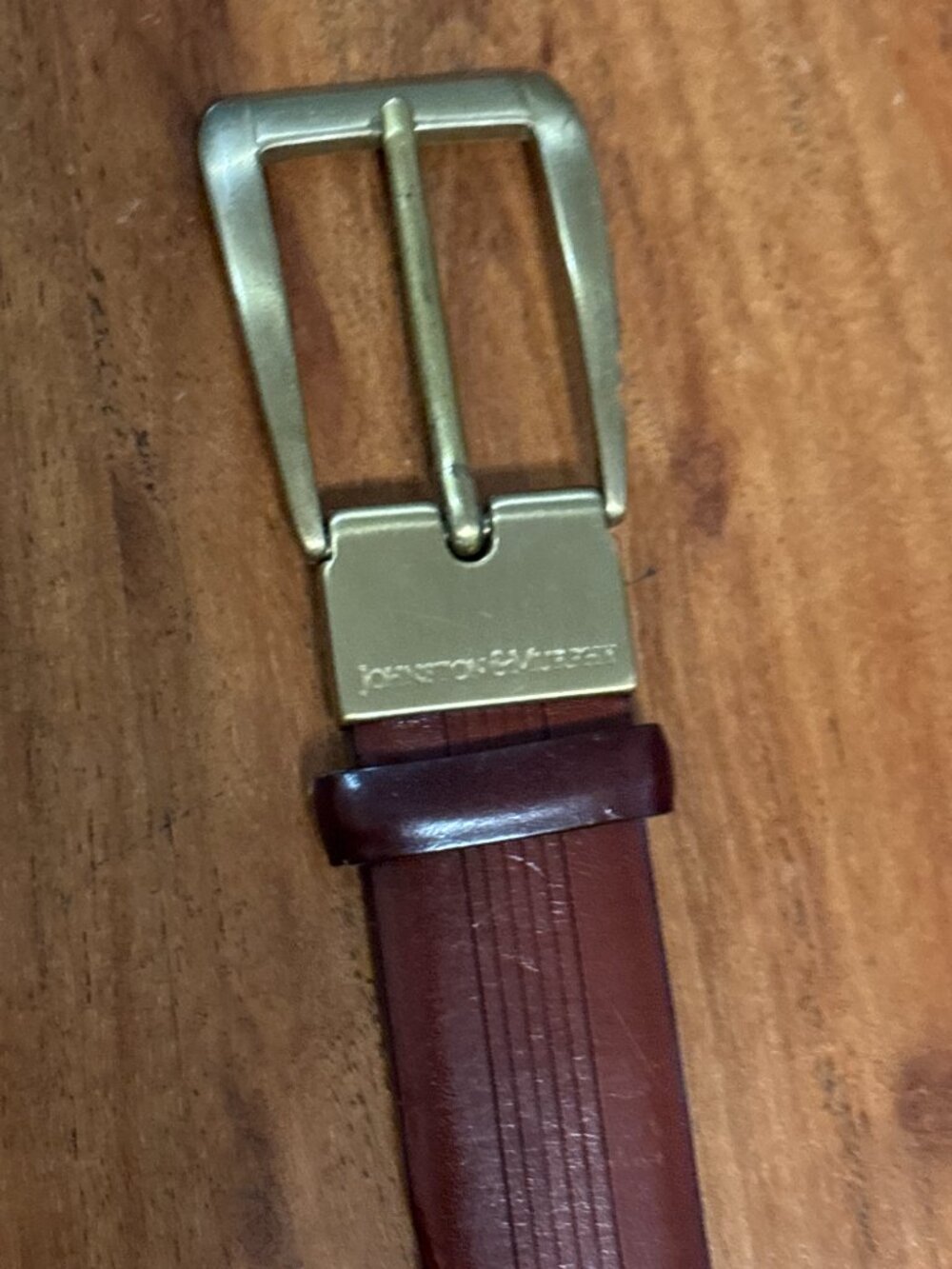 Johnstone & Murphy Men's Brown Designer Belt, 34
